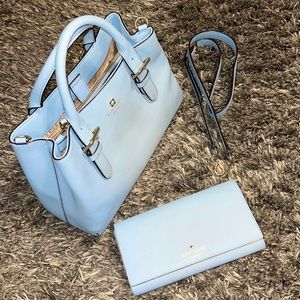 Kate Spade Small Satchel with matching Clutch .